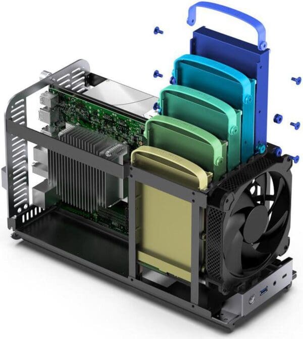 Renault NR18-6000 NAS | Mini-ITX | 6*SATA 3 | 5C/6T | 4*Intel 2.5G | 2*DDR5 | 2*M.2 - Image 4