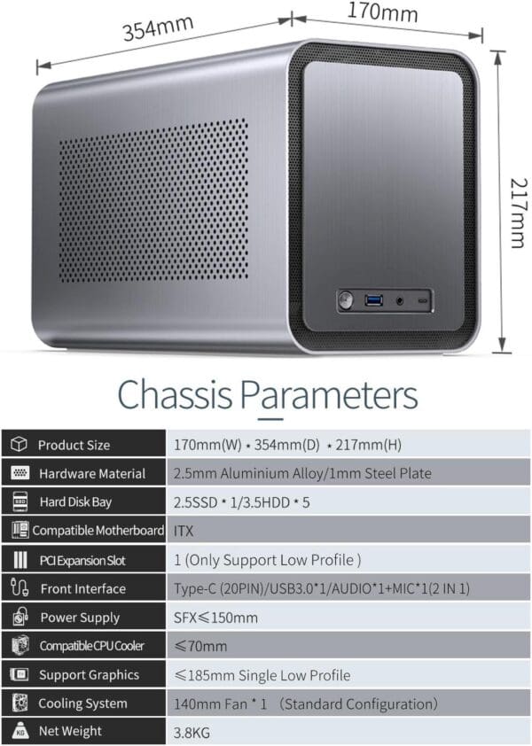 Renault NR18-6000 NAS | Mini-ITX | 6*SATA 3 | 5C/6T | 4*Intel 2.5G | 2*DDR5 | 2*M.2 - Image 5